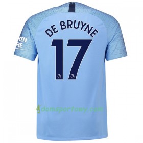 Koszulka Manchester City De Bruyne 17 Domowe Koszulki Piłkarskie 2018-2019 Krótki Rękaw